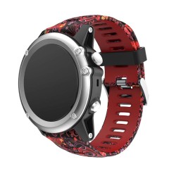 Camo-armbånd Garmin Fenix 3 / 5X (rød gelé fi) CaseOnline