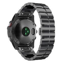 Armband Double Row RSF stål Garmin Fenix 3, 3 HR, 5X (Svart) smartwatch CaseOnline
