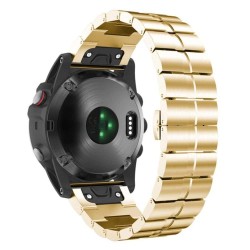 Armbånd dobbelt rad RSF stål Garmin Fenix 3 / 5X (gull)