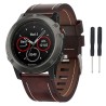 Lærarmbånd Garmin Fenix 3 / 5X (Brown)