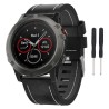 Läder Armband Garmin Fenix 3 / 5X (Svart)