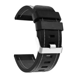Läder Armband Garmin Fenix 3 / 5X (Svart)