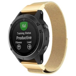 Milanese RSF stål Armband Garmin Fenix 3, 5X - Guld