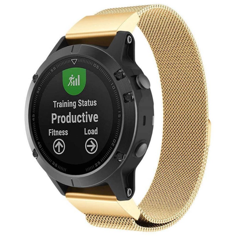 Milanese RSF stål Armband Garmin Fenix 3, 5X - Guld
