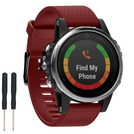 Sport Garmin Fenix 5S - punainen