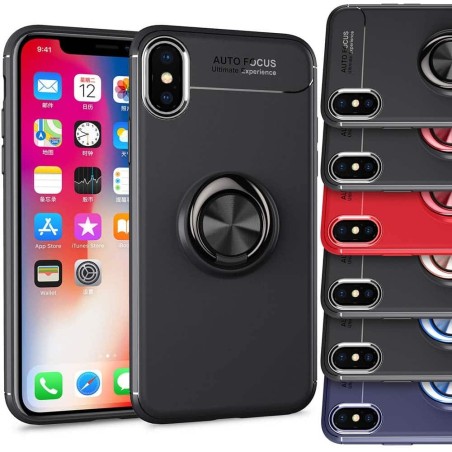 Slim Ring Case Apple iPhone XS Max Mobiltelefon Magnet Bilholder