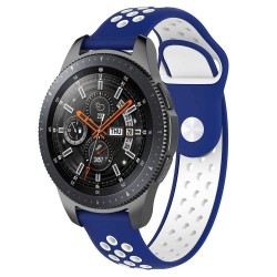 EBN Sport Armband Samsung Galaxy Watch 46mm-Blå/vit