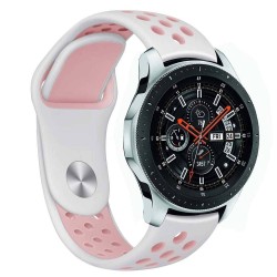EBN Sport Armband Samsung Galaxy Watch 46mm-Vit/rosa