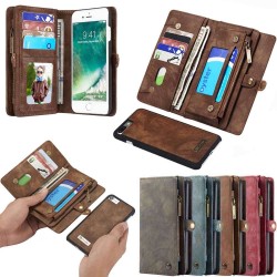 Multiplånbok 11 kort Apple iPhone 7 Plus / 8 Plus mobilskal fodral väska myntfack