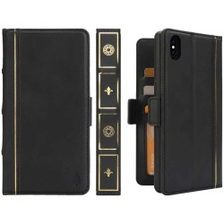 Retro Book Wallet 2i1 Apple iPhone XS Max magnetiskt fodral mobilskal