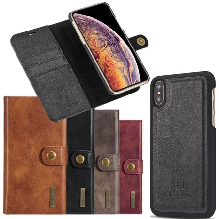 Mobilplånbok Magnetisk DG-Ming Apple iPhone XS Max avtagbart skal mobil skydd