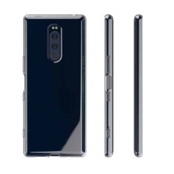 Silikon skal Transparent Sony Xperia 1 mobilskal