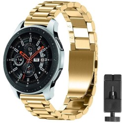 Ostaa ruostumattomasta teräksestä valmistettu kellon ranneke - Samsung Galaxy Watch (46mm) - kulta