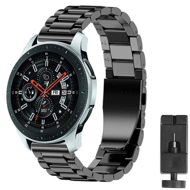 Køb ururrem i rustfrit stål Samsung Galaxy watch 46mm - Sort