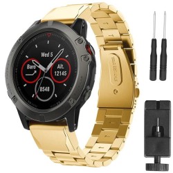 Kaufen Uhrarmband RSF Stahl Garmin Fenix 3/5X/5X Plus - Gold | CaseOnline.de